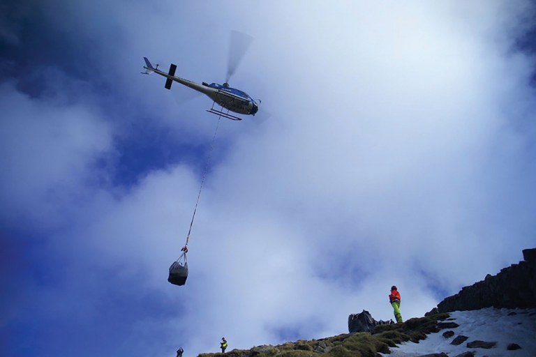 First phase of Mourne Wall helicopter drops complete!