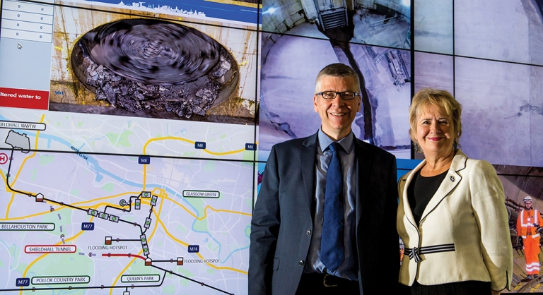 Environment secretary opens Shieldhall tunnel in Glasgow