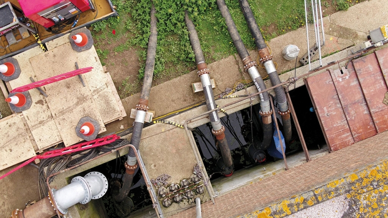 Winter home for migrating birds protected by environmentally sensitive solution delivered by Selwood pumping experts