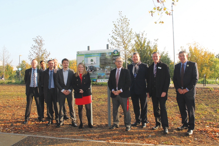 Greener Grangetown project completion marked by Welsh Environment Minister