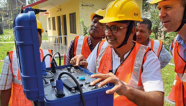 Downhole camera puts the focus on borehole investigation in Nepal