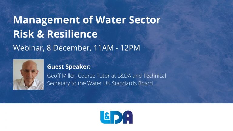 FREE WEBINAR: Management of Water Sector Risk and Resilience