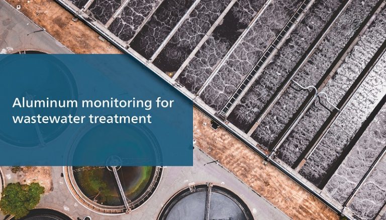 Aluminum monitoring for wastewater treatment