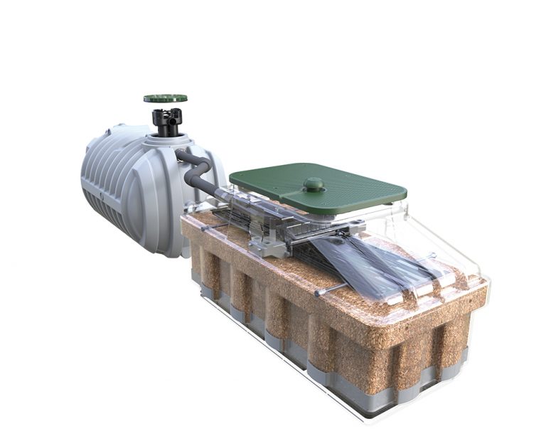Coir-bed passive filtration for effluent disinfection and improvement of water quality