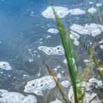 Water pollution in river – Global warming