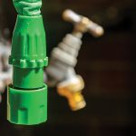 A disconnected hosepipe during a drought in the UK