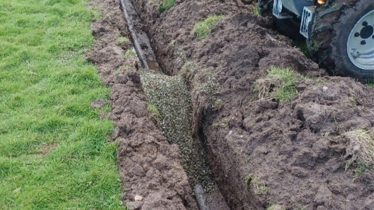 South West Water beds in pipes made from crushed glass