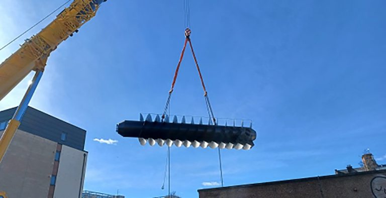 Underground giant lowered deep into Edinburgh chamber