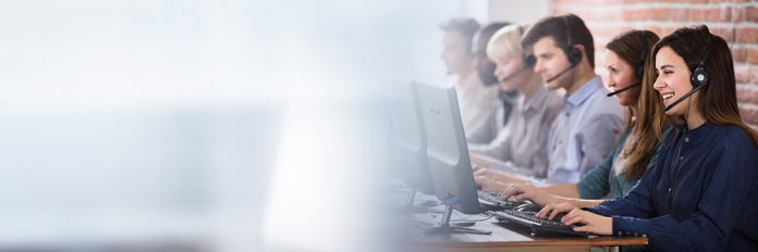 Female Customer Services Agent In Call Center