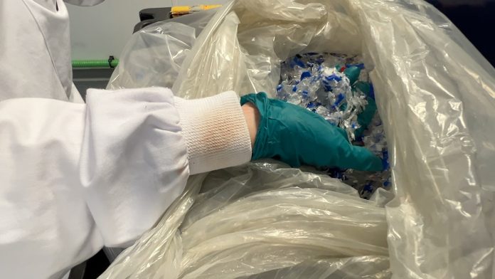 Shredded plastic